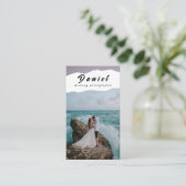 Leg je speciale dag vast, professionele fotografie visitekaartje (Staand voorkant)