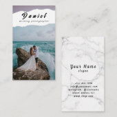 Leg je speciale dag vast, professionele fotografie visitekaartje (Voorkant / Achterkant)