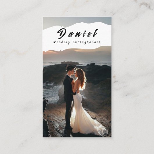 Leg je speciale dag vast, professionele fotografie visitekaartje (Voorkant)