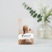 Leg je speciale dag vast, professionele fotografie visitekaartje (Staand voorkant)