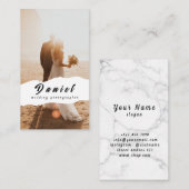 Leg je speciale dag vast, professionele fotografie visitekaartje (Voorkant / Achterkant)