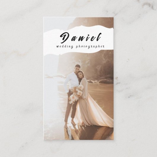 Leg je speciale dag vast, professionele fotografie visitekaartje (Voorkant)