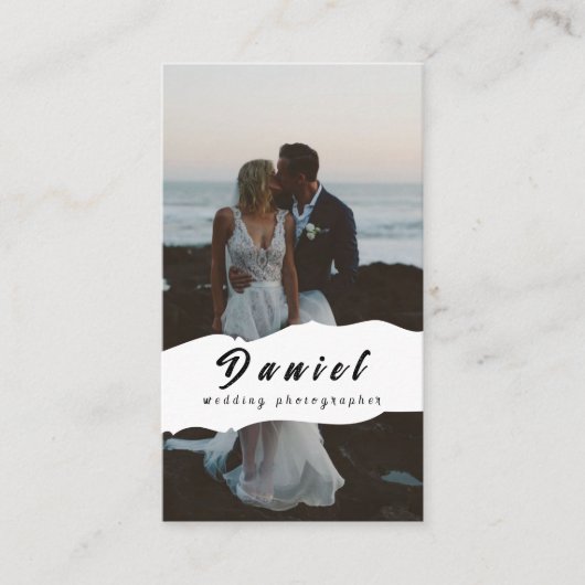 Leg je speciale dag vast, professionele fotografie visitekaartje (Voorkant)