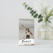 Leg je speciale dag vast, professionele fotografie visitekaartje (Staand voorkant)