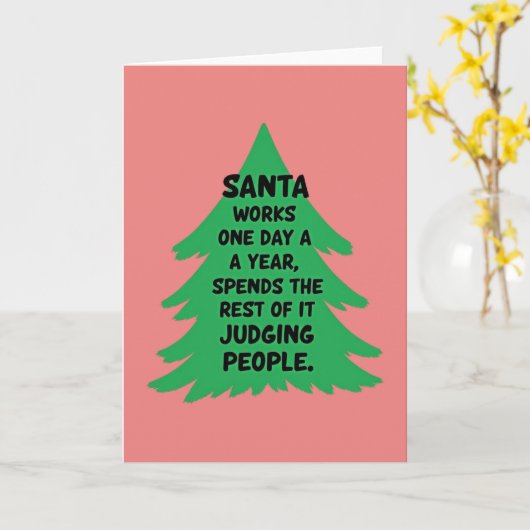 Leg Lamp Christmas Kaart (Gele Bloem)