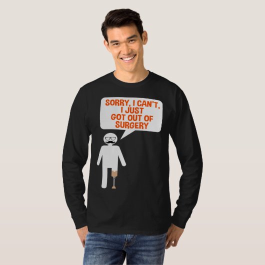 Leg Prosthesis Quote for Falke Limb and Artificial T-shirt (Voorkant volledig)