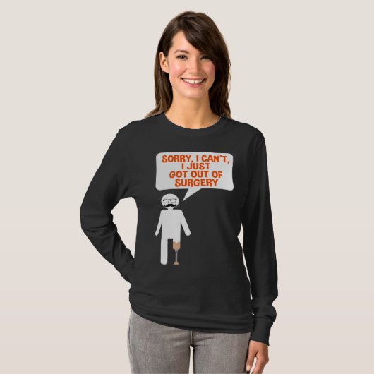 Leg Prosthesis Quote for Falke Limb and Artificial T-shirt (Voorkant volledig)