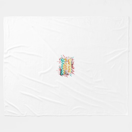 Leg uw succes vast fleece deken (Voorkant (Horizontaal))