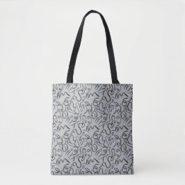 Leg wat metalen op me x4 LGrey BG Tote Bag