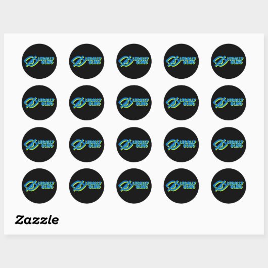 Legaal blinde zwarte Sticker (Vel)