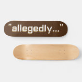 LEGAAL grappig woordspeel ironisch sarcastisch pun Persoonlijk Skateboard (Horizontaal)