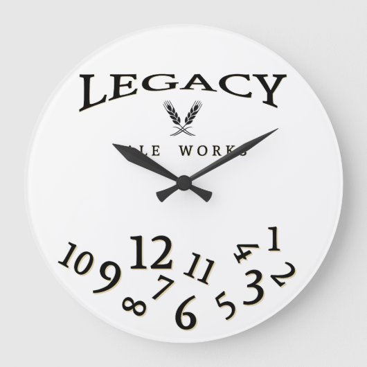 Legacy Ale Werkt Wandklok (Voorkant)