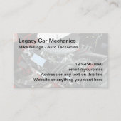 Legacy Automotive Retro Car-technicus Visitekaartje (Voorkant)