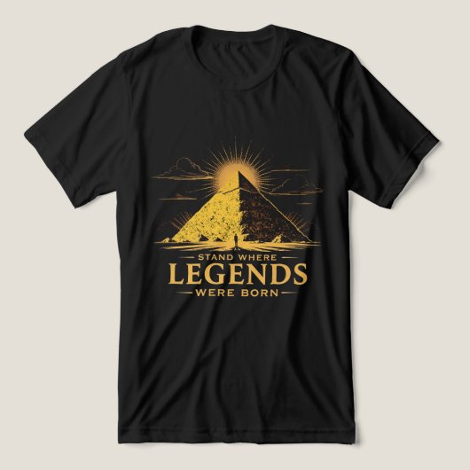 Legacy Blijft Egypte Piramide T-shirt (Design voorkant)