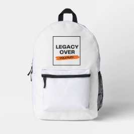 LEGACY BOVEN VOLATILITEIT - Belegger Bedrukte Rugzak