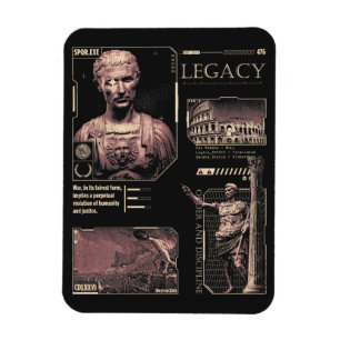 Legacy - Brutalistisch ontwerp Magneet