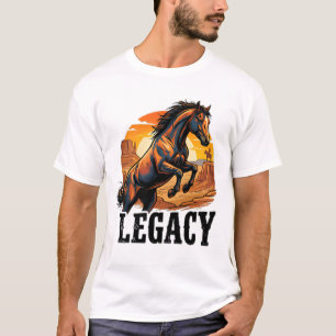 Legacy Bucking Horse T-Shirt – Vintage USA Vlag Ba