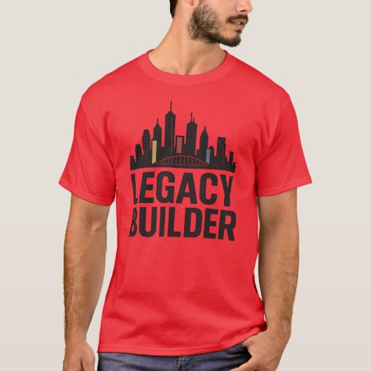 Legacy Builder Urban Hustle Ondernemers Mentalitei T-shirt (Voorkant)