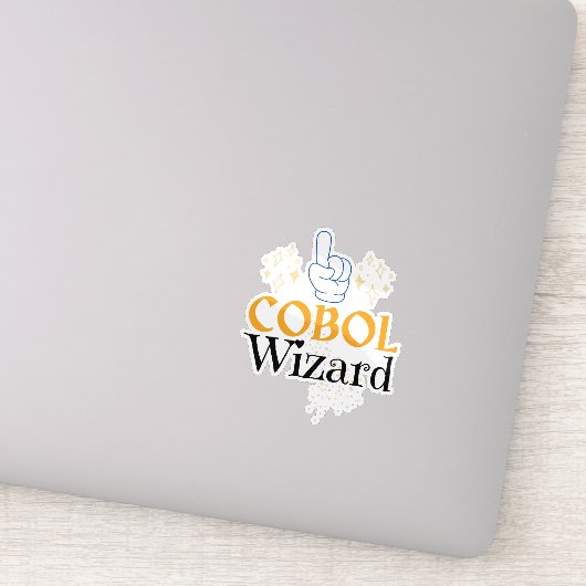Legacy Cobol Programmeertaal Wizard  Sticker (Detail)