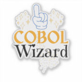 Legacy Cobol Programmeertaal Wizard  Sticker (Voorkant)