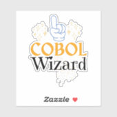 Legacy Cobol Programmeertaal Wizard  Sticker (Vel)