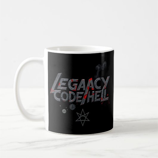 "LEGACY CODE HELL" Glitch Metal Mok - Programmeur  (Links)