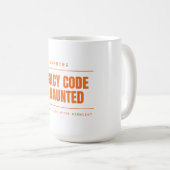 Legacy Code Is Haunted Funny Programmeur Ontwikkel Koffiemok (Voorkant rechts)