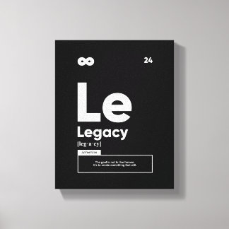 Legacy Definitie | Motiverend Wand Kunst Canvas Afdruk