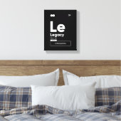 Legacy Definitie | Motiverend Wand Kunst Canvas Afdruk (Insitu (Slaapkamer))