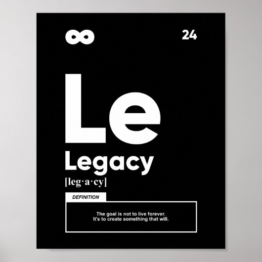 Legacy Definition | MOTIVATIE POSTER (Voorkant)