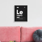 Legacy Definition | Motivatie Quote Wall Art Canvas Afdruk (Insitu (Woonkamer))