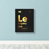 Legacy Definition | Motivatie Quote Wall Art Canvas Afdruk (Insitu (Houten vloer))