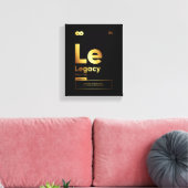 Legacy Definition | Motivatie Quote Wall Art Canvas Afdruk (Insitu (Woonkamer))