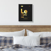 Legacy Definition | Motivatie Quote Wall Art Canvas Afdruk (Insitu (Slaapkamer))
