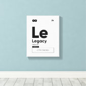 Legacy Definition | Motivatie Quote Wall Art Canvas Afdruk (Insitu (Houten vloer))