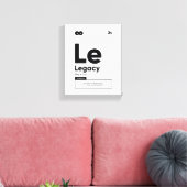 Legacy Definition | Motivatie Quote Wall Art Canvas Afdruk (Insitu (Woonkamer))