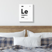 Legacy Definition | Motivatie Quote Wall Art Canvas Afdruk (Insitu (Slaapkamer))