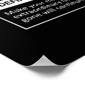 Legacy - element van succes - Motivatie Poster (Hoek)