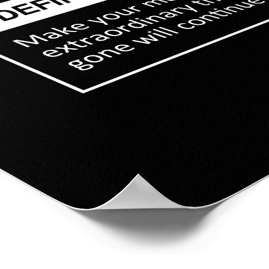 Legacy - element van succes - Motivatie Poster (Hoek)