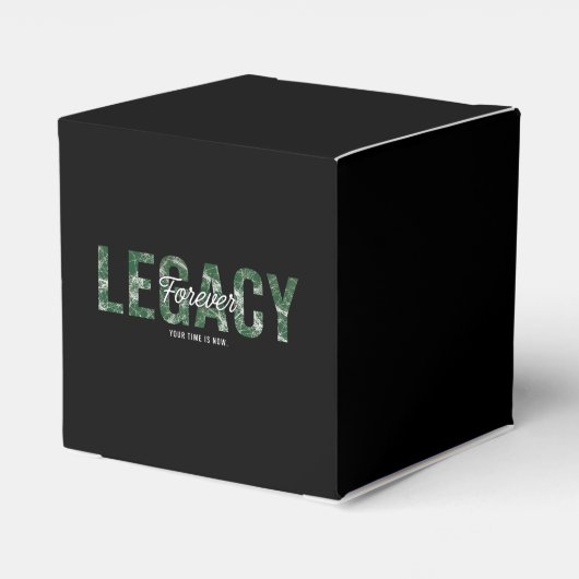 Legacy Forever Motiverende Citat Kunst Bedankdoosjes (Achterkant)