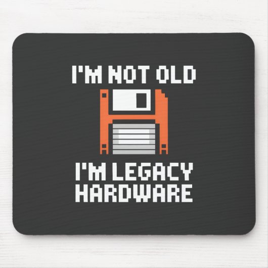 Legacy Hardware Retro 8-Bit Computeren Bureaublad Muismat (Voorkant)
