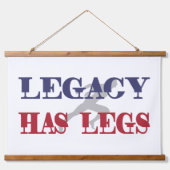 Legacy heeft benen hangend wandkleed (Voorkant)