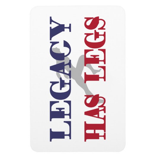 Legacy heeft benen magneet (Verticaal)