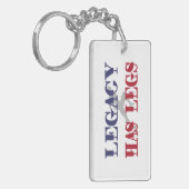 Legacy heeft benen sleutelhanger (Voorkant Links)