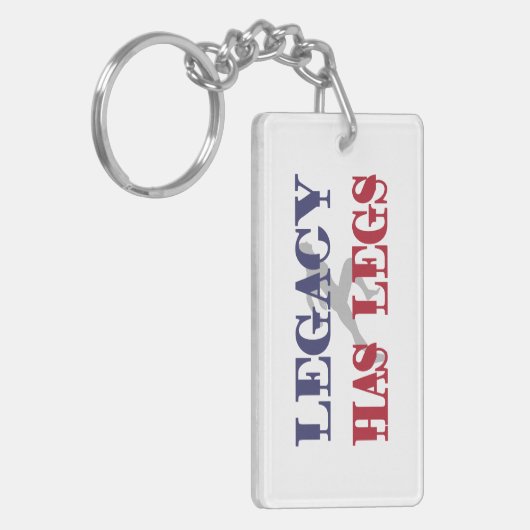 Legacy heeft benen sleutelhanger (Voorkant Links)