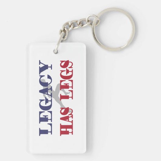 Legacy heeft benen sleutelhanger (achterkant)