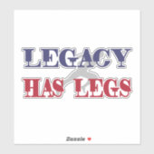 Legacy heeft benen sticker (Vel)