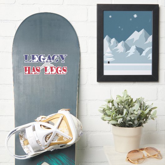 Legacy heeft benen sticker (Snowboard)
