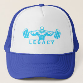 Legacy Minimalistisch Gym Design – Neon Green Fitn Trucker Pet