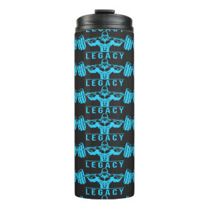 Legacy Minimalistisch Gym Design – Neon Groen Fitn Thermosbeker